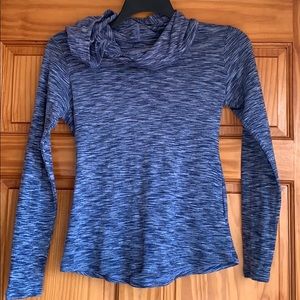 Columbia Women’s M Blue White Heather Hooded Shirt